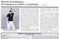 Karate Profiles Magazine, H W Keys, Shihan Jim Caldwell Kobu-Do Article, Jan-Feb 95 #1-thumb3