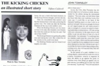 Karate Profiles Magazine, H W Keys, Tiffany Caldwell Kicking Chicken Story, May 93 #1-thumb3