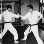 Soryukan, Sasebo, Jp, Michio Koyasu, #11 Performing Taisabaki Kumite Chudan Soto Ken Uchi, 1965