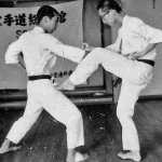 Soryukan, Sasebo, Jp, Michio Koyasu, #7 Performing Taisabaki Kumite Mae Geri, 1965